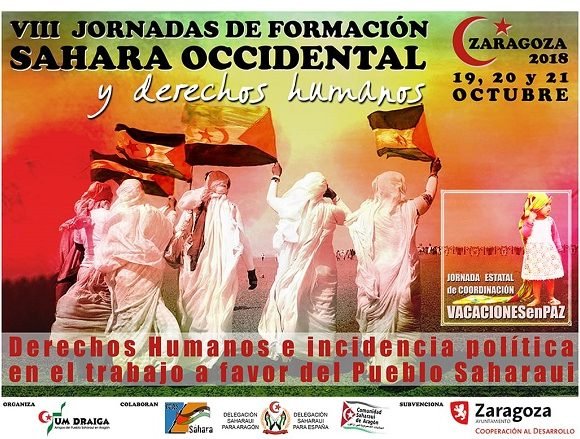 19, 20 y 21 de octubre – VIII Jornadas de Formación de delegados y delegadas saharauis y de CEAS-Sahara en Zaragoza 19, 20 y 21 de octubre – VIII Jornadas de Formación de delegados y delegadas saharauis y de CEAS-Sahara en Zaragoza