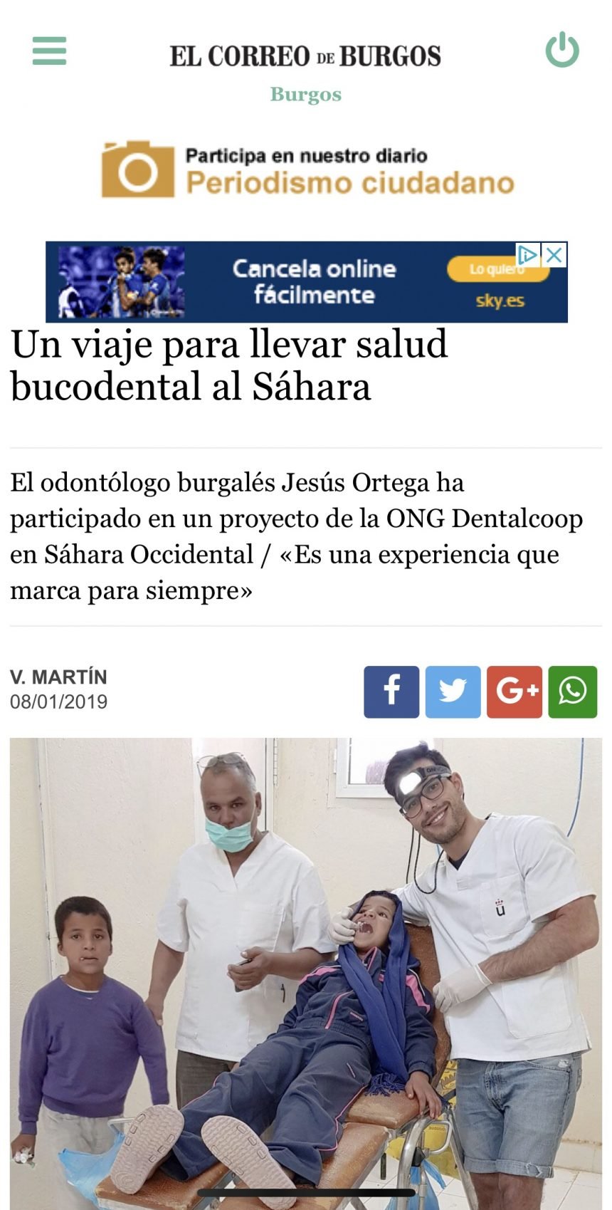 Un viaje para llevar salud bucodental al Sáhara – Burgos – El Correo de Burgos Un viaje para llevar salud bucodental al Sáhara – Burgos – El Correo de Burgos