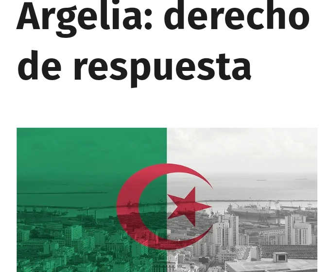 Embajada de Argelia en Perú refuta falsedades y doble discurso de periodista Sánchez Serra al servicio de Marruecos.