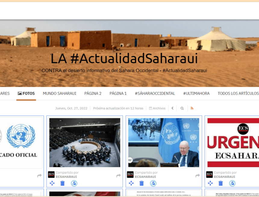 ¡La ACTUALIDAD SAHARAUI del 27 de octubre de 2022! | Últimas NOTICIAS del Sahara Occidental