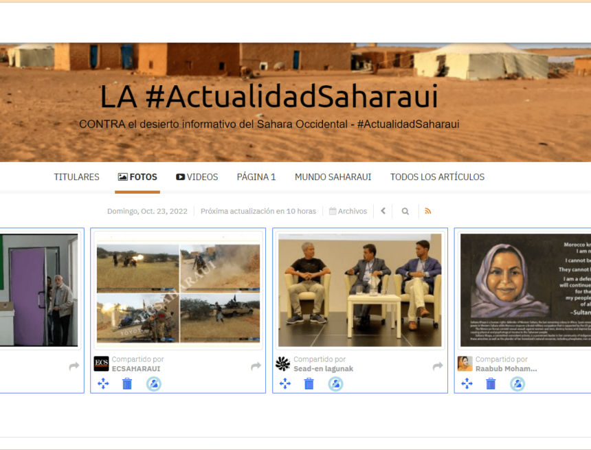 ¡LA ACTUALIDAD SAHARAUI! Noticias del SAHARA OCCIDENTAL – 23 de octubre del 2022