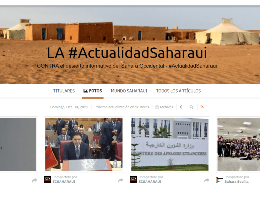 ¡LA ACTUALIDAD SAHARAUI! Noticias del SAHARA OCCIDENTAL – 30 de octubre del 2022