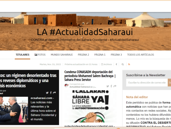 123erfgth ¡La ACTUALIDAD SAHARAUI! ÚLTIMAS NOTICIAS del Sahara Occidental – 15/11/2022