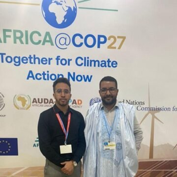 Activistas saharauis participan en la Cumbre Climática de ONU (COP27) celebrada en Egipto