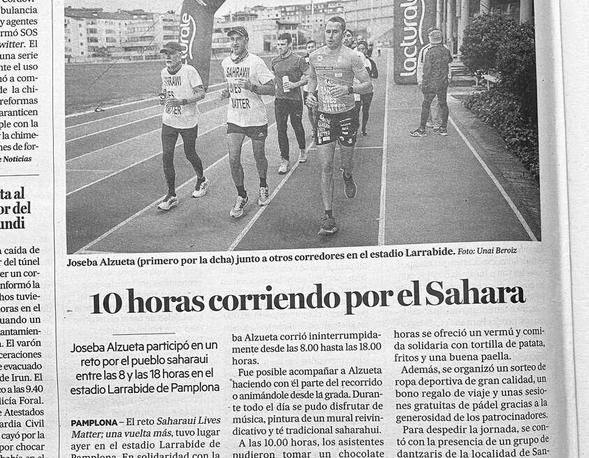 Pamplona | 10 horas corriendo por el Sahara en Larrabide – Diario de Noticias