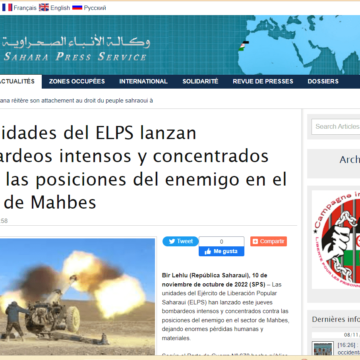 Las unidades del ELPS lanzan bombardeos intensos y concentrados contra las posiciones del enemigo en el sector de Mahbes | Sahara Press Service