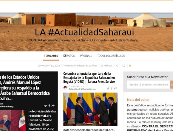 serfvgftghb ¡LA ACTUALIDAD SAHARAUI! Noticias del SAHARA OCCIDENTAL – 17/11/2022