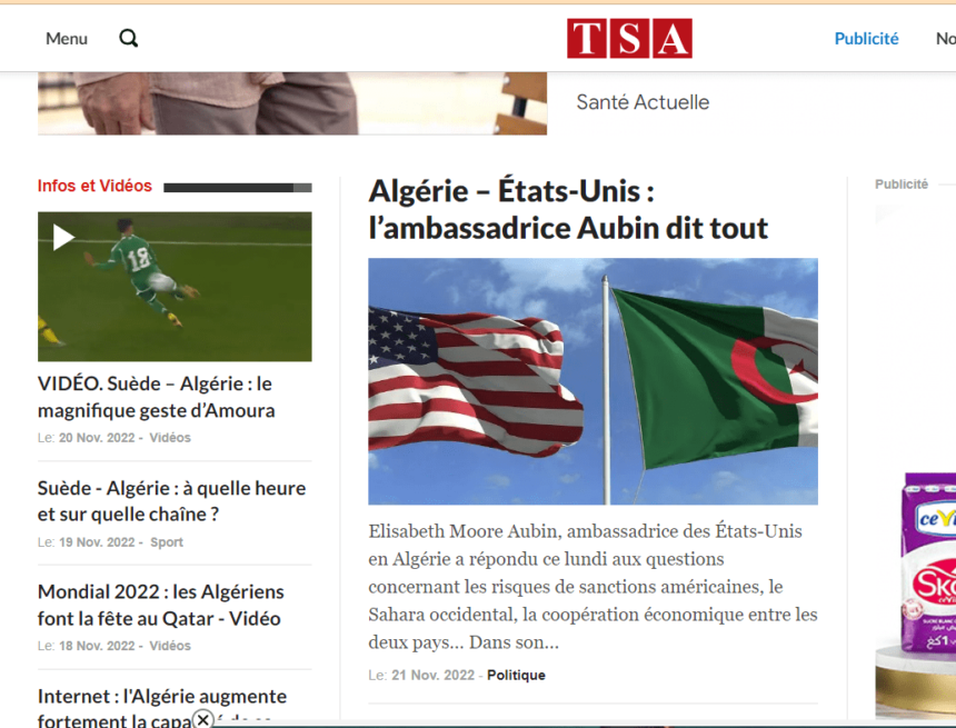 Algérie – États-Unis : l’ambassadrice Aubin dit tout – TSA