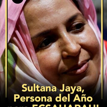 Sultana Jaya, Persona del Año para «ECSAHARAUI»