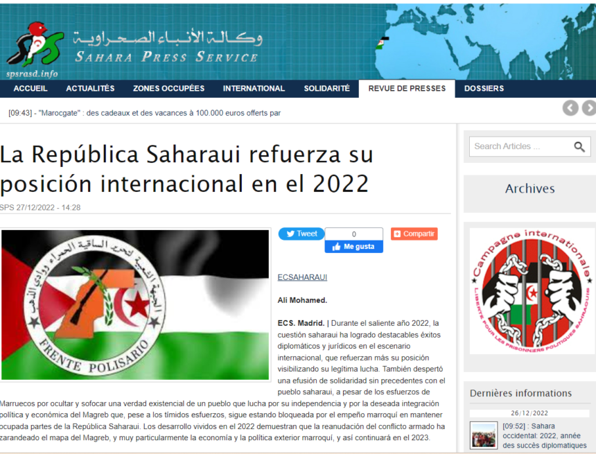 23e4rtgh-1 La República Saharaui refuerza su posición internacional en el 2022 | Sahara Press Service