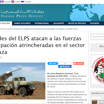 GUERRA DEL SAHARA: Unidades del ELPS atacan a las fuerzas de ocupación atrincheradas en el sector de Hauza | Sahara Press Service