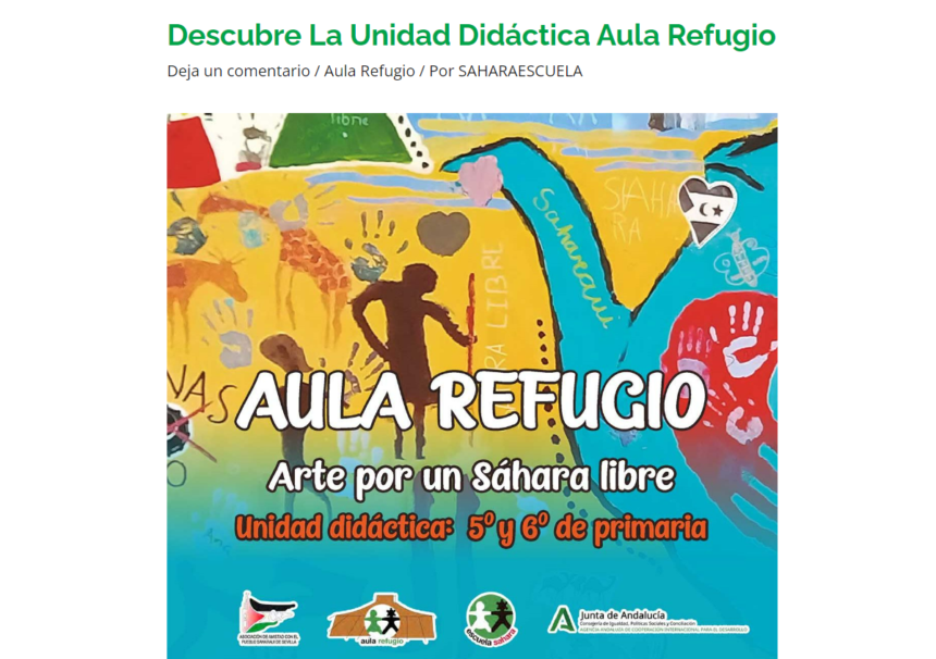 Descubre la Unidad didáctica Aula refugio – Escuela Sahara