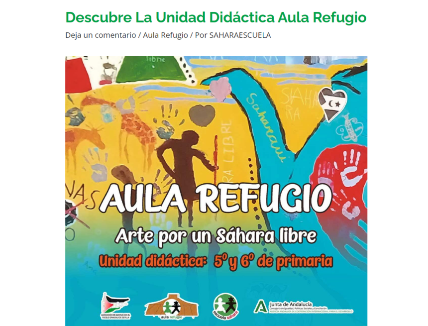 awsdcfgtyhj Descubre la Unidad didáctica Aula refugio – Escuela Sahara