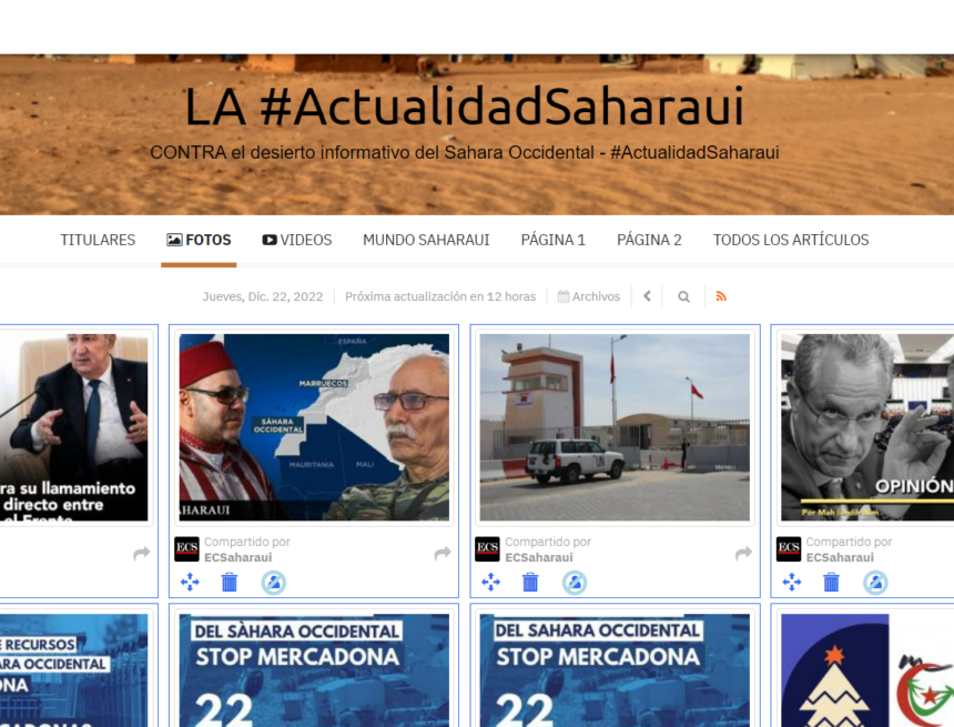 erfghytgf ¡La ACTUALIDAD SAHARAUI! 22/12/2022 – ÚLTIMAS NOTICIAS del Sahara Occidental