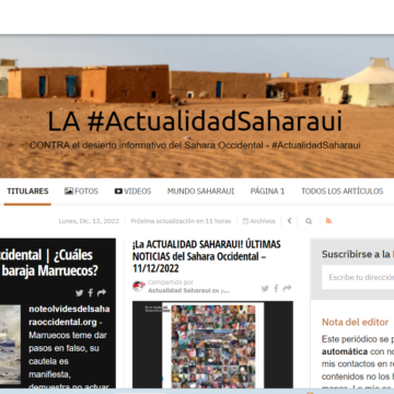nlkjhyt6rfd ¡LA ACTUALIDAD SAHARAUI! Noticias del SAHARA OCCIDENTAL – 12/12/2022