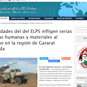 GUERRA EN EL SAHARA | Las unidades del del ELPS infligen serias pérdidas humanas y materiales al enemigo en la región de Gararat Achadida | Sahara Press Service