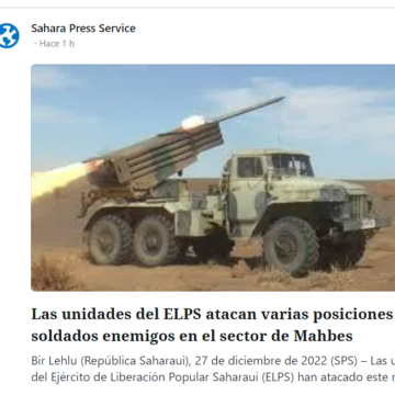 Las unidades del ELPS atacan varias posiciones de los soldados enemigos en el sector de Mahbes | Sahara Press Service