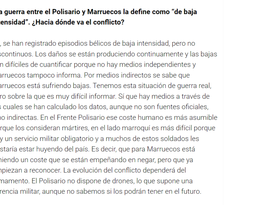 Carlos Ruiz Miguel: “El Polisario ha perdido el entusiasmo de la juventud, ahora es más cauto” | Diario de Fuerteventura