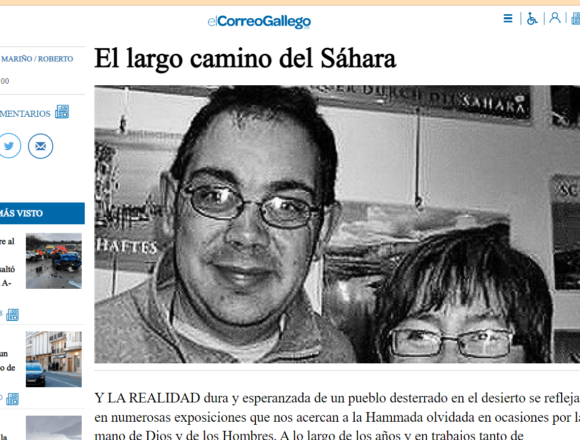 El largo camino del Sáhara – MARÍA PARENTE MARIÑO / ROBERTO CARLOS MIRÁS en El Correo Gallego