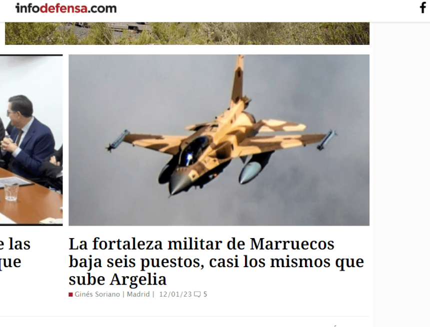 asdfcvb La fortaleza militar de Marruecos baja seis puestos, casi los mismos que sube Argelia – InfoDefensa