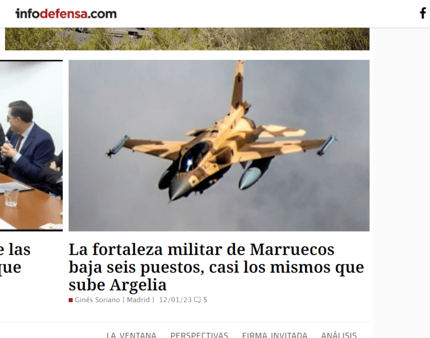 La fortaleza militar de Marruecos baja seis puestos, casi los mismos que sube Argelia – InfoDefensa