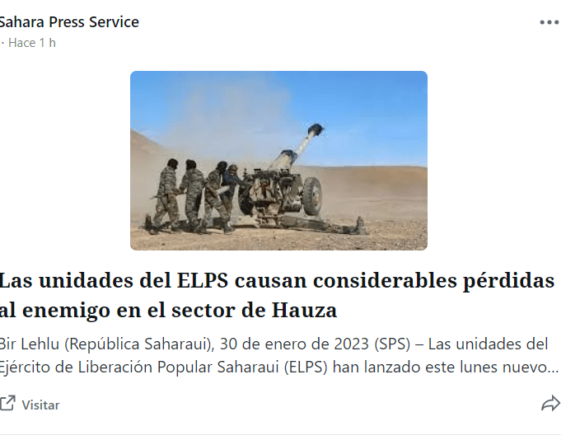 Las unidades del ELPS causan considerables pérdidas al enemigo en el sector de Hauza | Sahara Press Service