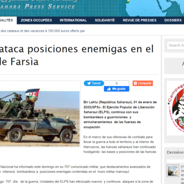 GUERRA EN EL SAHARA | El ELPS ataca posiciones enemigas en el sector de Farsía | Sahara Press Service