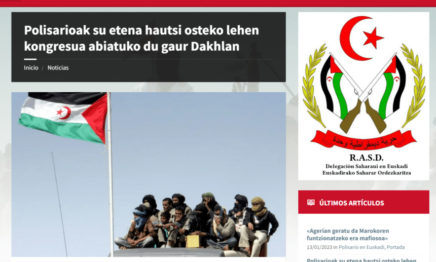 Polisarioak su etena hautsi osteko lehen kongresua abiatuko du gaur Dakhlan – Euskadirako Saharar Ordezkaritza