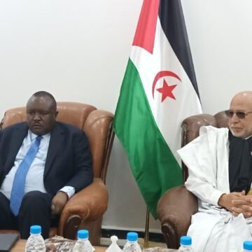 El presidente del Consejo Nacional Saharaui (Parlamento), Hamma Salama, se reúne con el Presidente del Parlamento Panafricano