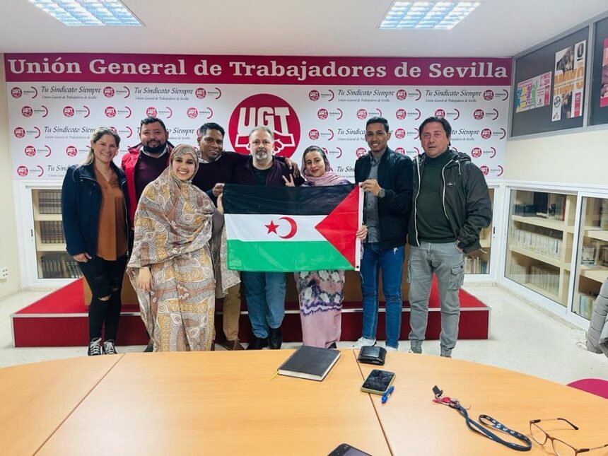 Reunión de la Liga de Estudiantes y Jóvenes Saharauis en Andalucía  con la Juventud de la Unión General de Trabajadores (UGT Andalucía)