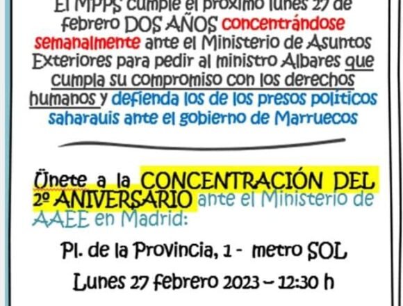 332741894_584568196900510_5970164939258169818_n «Una hora por los presos políticos saharauis»: concentración el lunes 27 de febrero