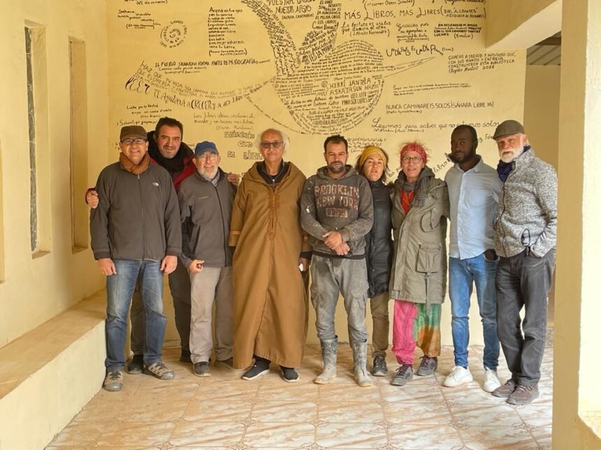 Campamentos de refugio saharaui: Visita a las obras de la biblioteca Bubisher en El Aaiún
