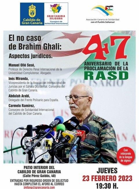 23 de Febrero: Manuel Ollé presenta en GC el ‘no caso de Brahim Ghali’ – Espiral21