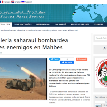XDRFTYHJHGFDS La artillería saharaui bombardea enclaves enemigos en Mahbes | Sahara Press Service