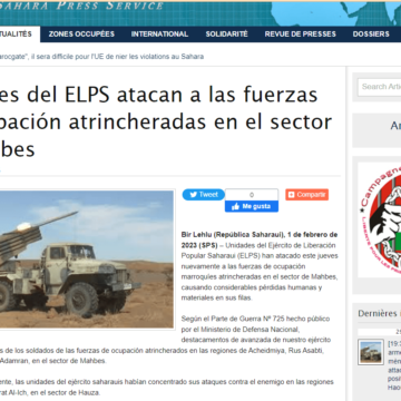 asdews Unidades del ELPS atacan a las fuerzas de ocupación atrincheradas en el sector de Mahbes | Sahara Press Service