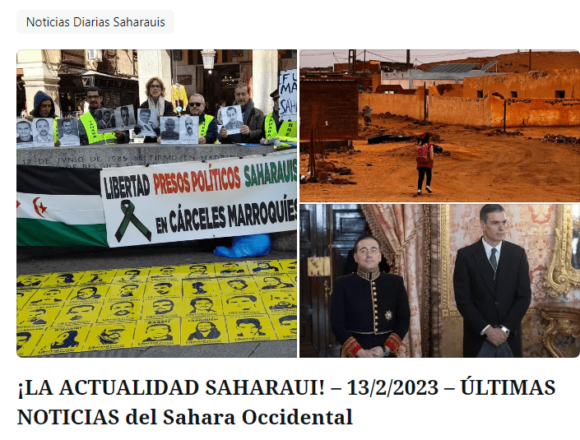 asdfgbnhgtfrdc ¡LA ACTUALIDAD SAHARAUI! – 13/2/2023 – ÚLTIMAS NOTICIAS del Sahara Occidental