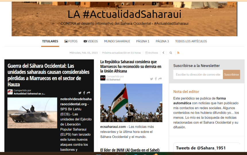 ¡LA ACTUALIDAD SAHARAUI! – 1/2/2023 – NOTICIAS del Sahara Occidental