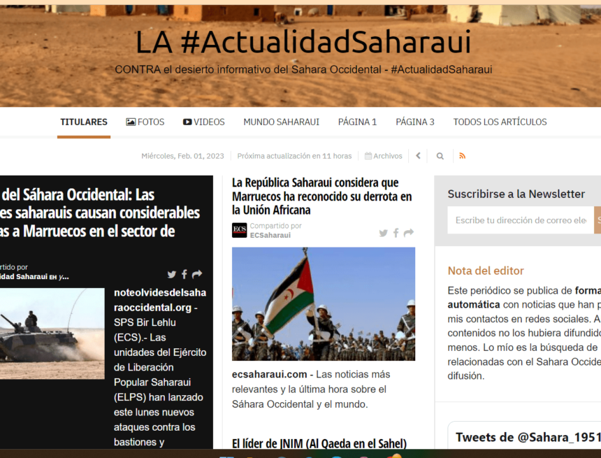 ¡LA ACTUALIDAD SAHARAUI! – 1/2/2023 – NOTICIAS del Sahara Occidental