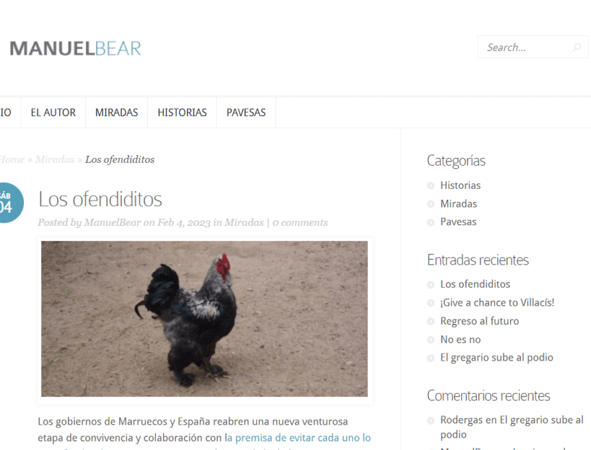 Los ofendiditos – MANUEL BEAR