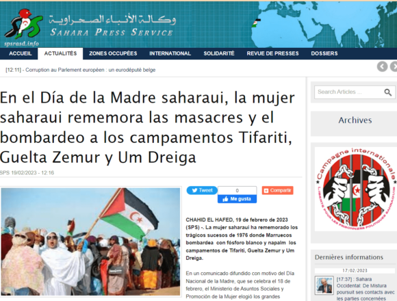 En el Día de la Madre saharaui, la mujer saharaui rememora las masacres y el bombardeo a los campamentos Tifariti, Guelta Zemur y Um Dreiga | Sahara Press Service