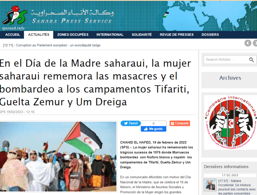 drftghnmkjuhygf En el Día de la Madre saharaui, la mujer saharaui rememora las masacres y el bombardeo a los campamentos Tifariti, Guelta Zemur y Um Dreiga | Sahara Press Service