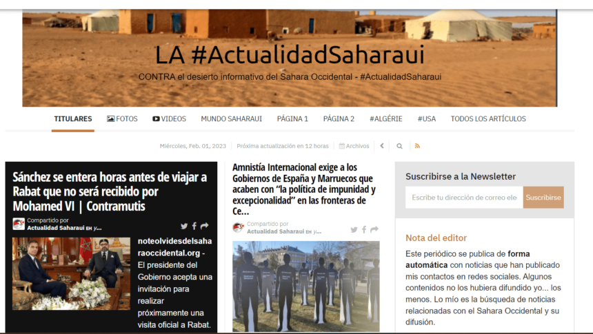 ¡LA ACTUALIDAD SAHARAUI! – 1/2/2023 – ÚLTIMAS NOTICIAS del Sahara Occidental