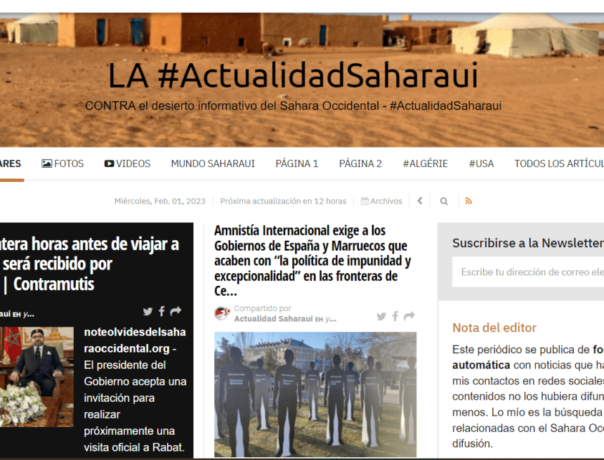¡LA ACTUALIDAD SAHARAUI! – 1/2/2023 – ÚLTIMAS NOTICIAS del Sahara Occidental