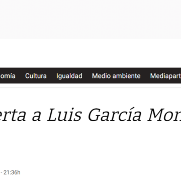 Carta abierta a Luis García Montero