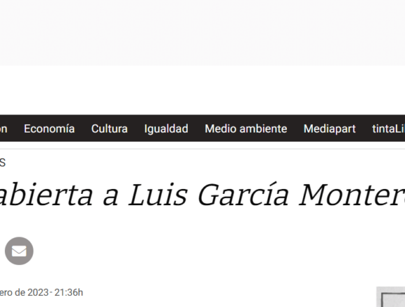 Carta abierta a Luis García Montero