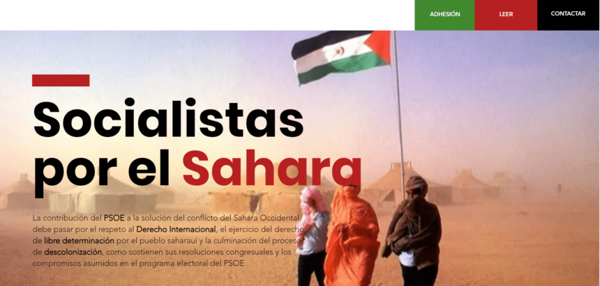 MANIFIESTO de Socialistas por el Sahara en defensa  del derecho inalienable del pueblo saharaui a la libre determinación