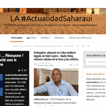 swerfgthn ¡LA ACTUALIDAD SAHARAUI! – 14/2/2023 – NOTICIAS del Sahara Occidental