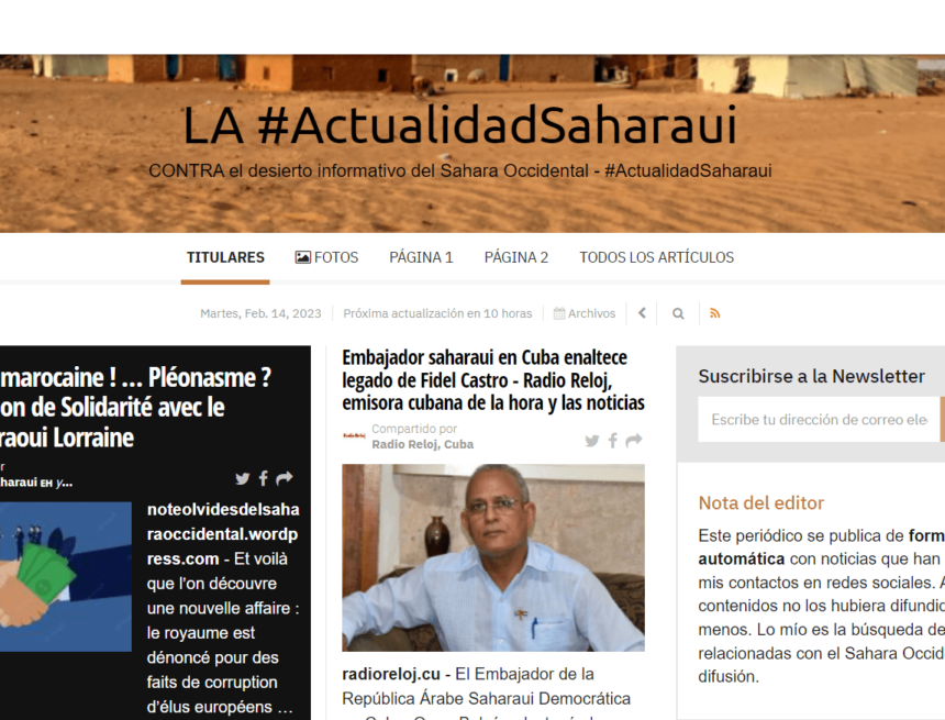 ¡LA ACTUALIDAD SAHARAUI! – 14/2/2023 – NOTICIAS del Sahara Occidental