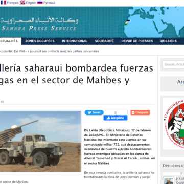 La artillería saharaui bombardea fuerzas enemigas en el sector de Mahbes y Hauza | Sahara Press Service