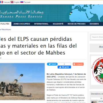 xsxcvgfghnm Unidades del ELPS causan pérdidas humanas y materiales en las filas del enemigo en el sector de Mahbes | Sahara Press Service